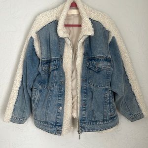 BlankNYC Faux Shearling/Denim Jacket
